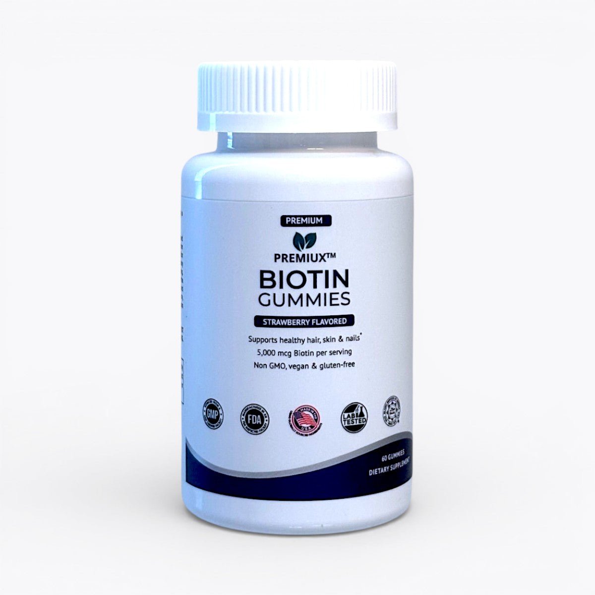 Premiux Biotin Gummies 5000mcg — Hair, Nails & Skin - Premiux NutritionPremiux Biotin Gummies 5000mcg — Hair, Nails & Skin