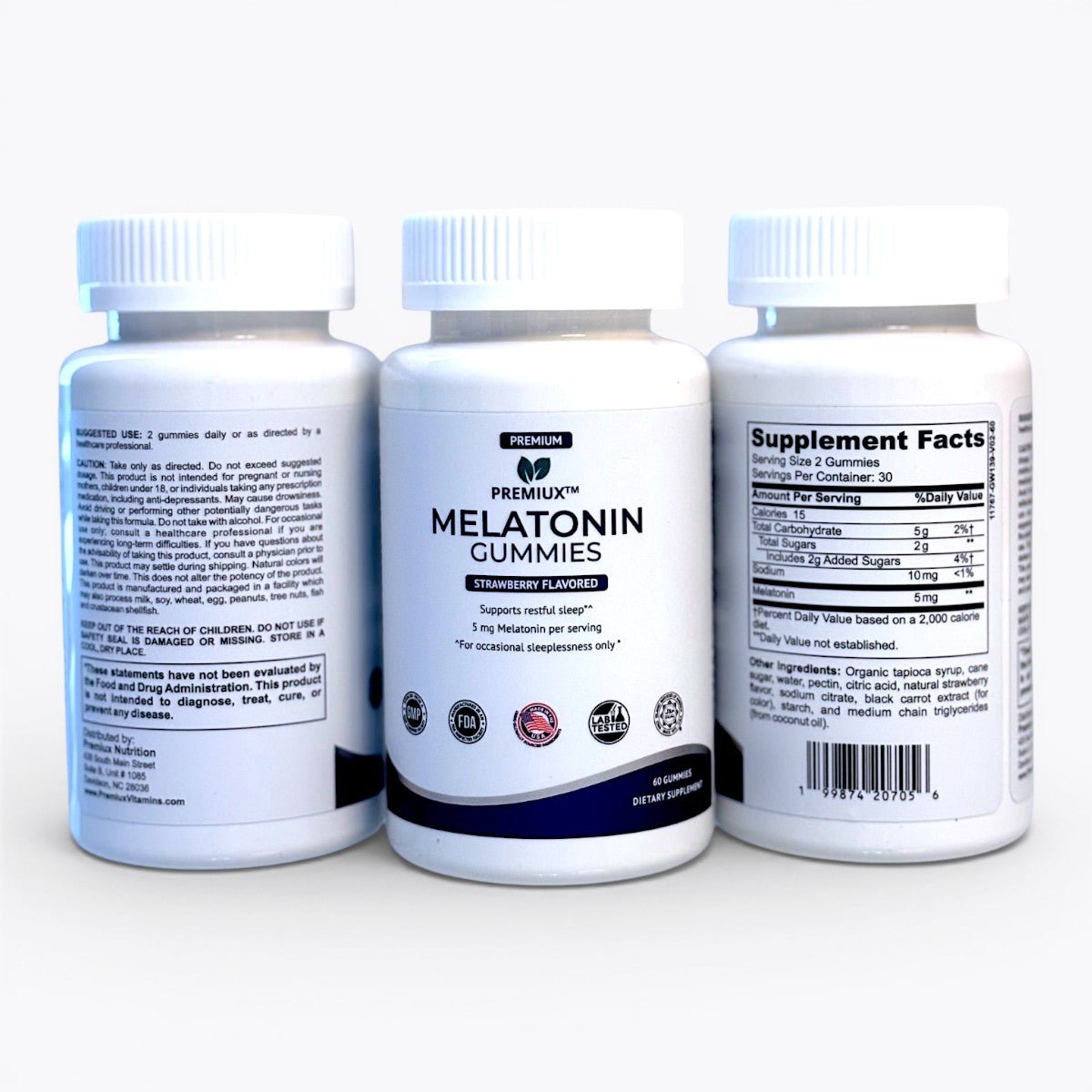 Premiux Melatonin Gummies 5mg — Supports Healthy Sleep Onset - Premiux NutritionPremiux Melatonin Gummies 5mg — Supports Healthy Sleep Onset