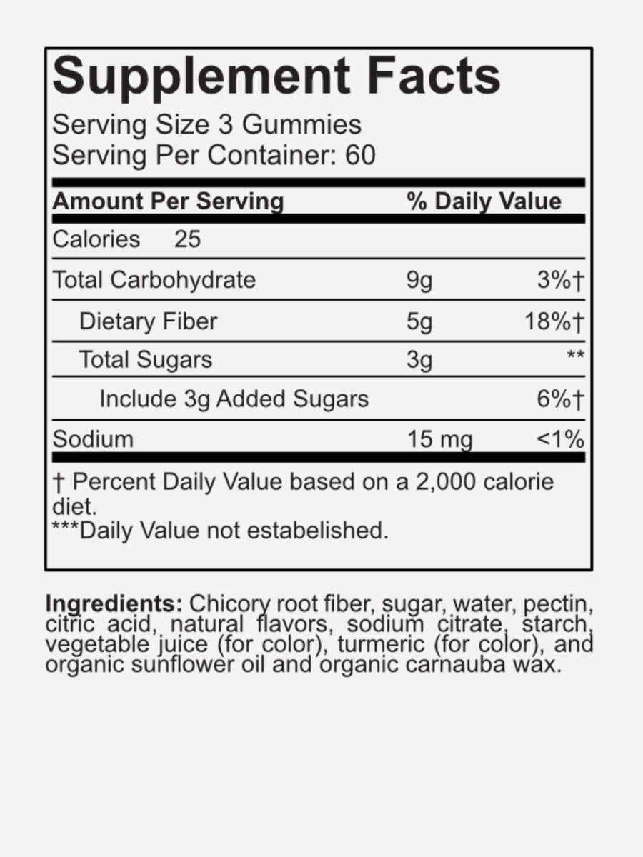 Premiux Fiber Gummies — Prebiotic Chicory Root - Premiux NutritionPremiux Fiber Gummies — Prebiotic Chicory Root199874279633