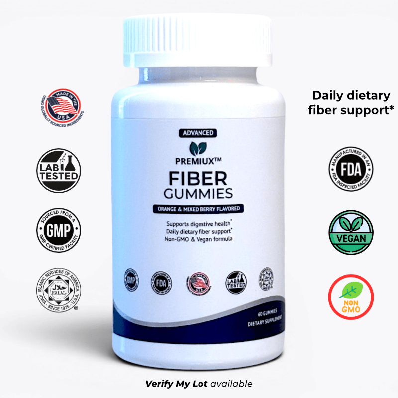Premiux Fiber Gummies — Prebiotic Chicory Root - Premiux NutritionPremiux Fiber Gummies — Prebiotic Chicory Root199874279633