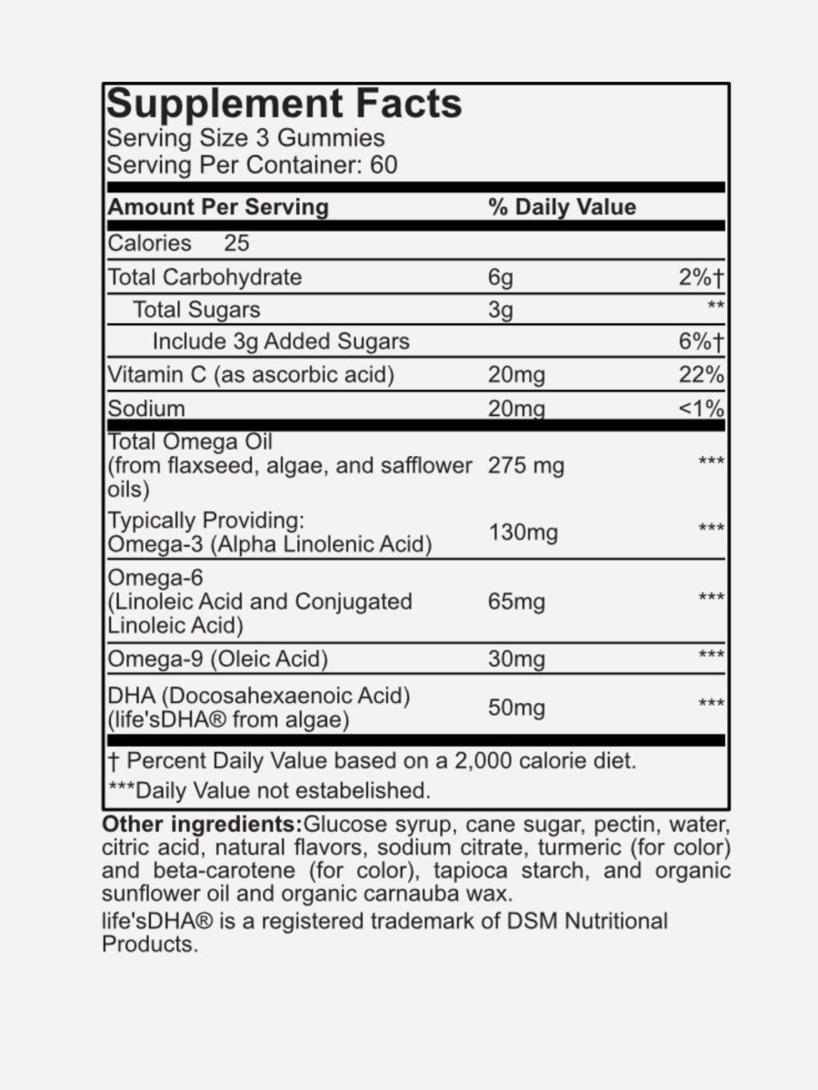 Premiux Omega-3 DHA Gummies — Brain, Heart & Eye Support - Premiux NutritionPremiux Omega-3 DHA Gummies — Brain, Heart & Eye Support199874529189